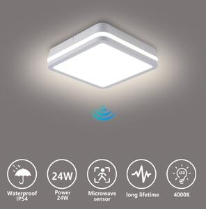 BRILAGI - LED Venkovní svítidlo se senzorem BENE LED/24W/230V 26x26 cm bílá IP54