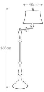 Feiss FE-GIBSON-SWFL - Stojací lampa GIBSON 1xE27/60W/230V