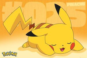 Plakát, Obraz - Pokemon - Pikachu Asleep, (91.5 x 61 cm)