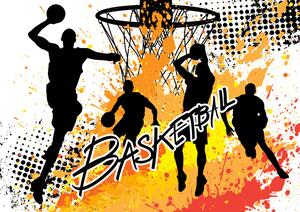 Plakát, Obraz - Basketball - Colour Splash
