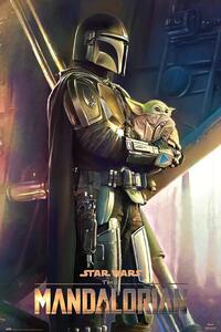 Plakát, Obraz - Star Wars: The Mandalorian - Clan Of Two, (61 x 91.5 cm)