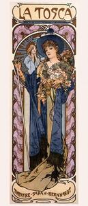 Obrazová reprodukce Poster for 'Tosca' with Sarah Bernhardt, Mucha, Alphonse Marie