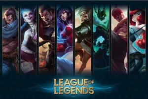 Plakát, Obraz - League of Legends - Champions, (91.5 x 61 cm)