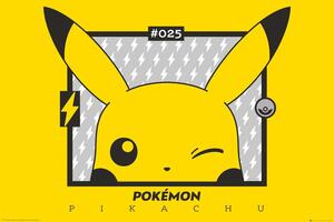 Plakát, Obraz - Pokemon - Pikachu wink