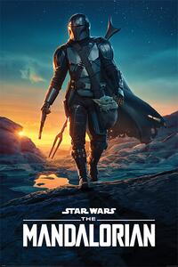 Plakát, Obraz - Star Wars: The Mandalorian - Nightfall, (61 x 91.5 cm)