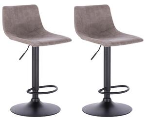 2x Barová židle Hawaj CL-630-1 | světle šedá