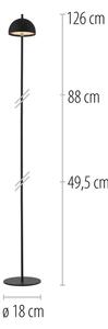 Schöner Wohnen 19245-18 - LED Stm. stojací lampa BELLIS LED/2,5W/5V IP54 černá