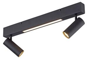 Schöner Wohnen 11793-18 - LED Bodové svítidlo DANTE 2xGU10/10W+LED/7,2W černá