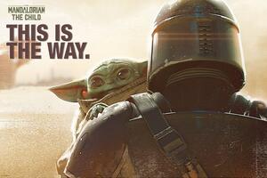 Plakát, Obraz - Star Wars: The Mandalorian - This Is The Way, (91.5 x 61 cm)