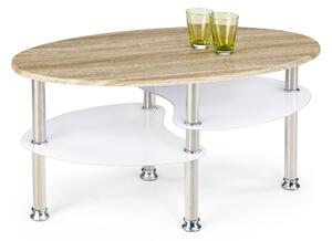 Konferenční stolek Mente (dub sonoma + bílá). Vlastní profesionální přeprava až k Vám domů 770204