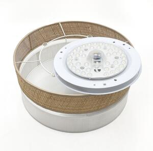 LED Stropní svítidlo SIRJA BOHO LED/20W/230V pr. 35 cm béžová/bílá