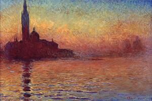 Plakát, Obraz - Claude Monet - San Giorgio Maggiore at Dusk