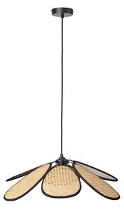 Osram - Lustr na lanku DECOR RATTAN 1xE27/15W/230V pr. 58 cm béžová/černá