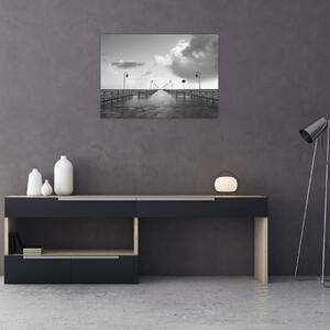 Obraz - Promenáda u pobřeží (70x50 cm)