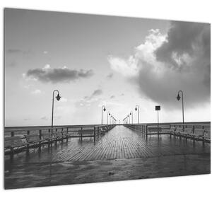 Obraz - Promenáda u pobřeží (70x50 cm)