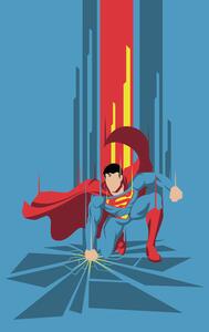 Umělecký tisk Superman - Power Blue, 26.7 × 40 cm