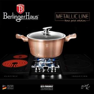 -BERLINGERHAUS BERLINGERHAUS Kastrol s mramorovým povrchem a poklicí 20 cm Rosegold Metallic Line BH-1514