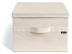 Béžový látkový úložný box s víkem 36x46x25 cm Soft Storage Large – Bigso