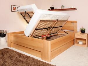 Masivní postel s úložným prostorem DeLuxe 2 - 160/180 200cm - 180 x 200cm