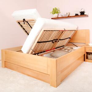 Masivní postel s úložným prostorem K-design 1 - 160/180 x 200cm - 160x200cm