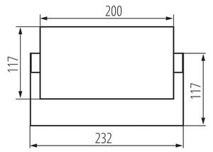 Kanlux 45818 - LED Venkovní nástěnné svítidlo XERTO LED/20W/230V IP65 černá