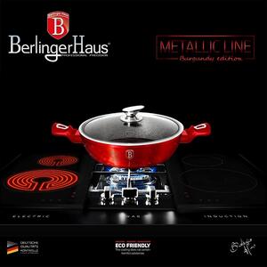 -BERLINGERHAUS BERLINGERHAUS Pekáč kulatý s mramorovým povrchem a poklicí 28 cm Burgundy Metallic Line BH-1263