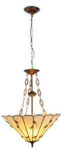 Brilagi - Tiffany vitrážový lustr na řetězu FOLIA 3xE27/60W/230V pr. 50 cm