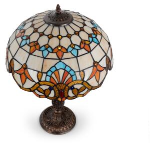 Brilagi - Tiffany vitrážová stolní lampa MIRABELLA 2xE27/60W/230V