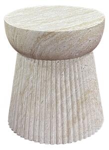 Odkládací stolek Bonn, přírodní fiberclay, Ø37×43 cm – House Nordic