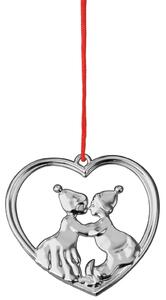 Rosendahl Vánoční ozdoba Kissing Elves - Silver RSD225