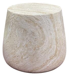 Odkládací stolek Bonn, přírodní fiberclay, Ø47,5×41 cm – House Nordic