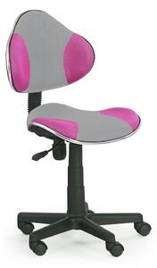 Dětská židle Flash 2 šedo-růžová