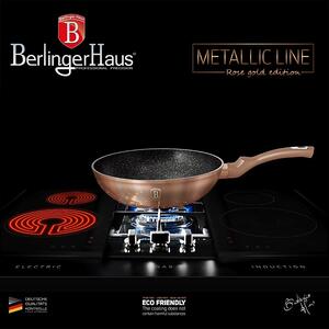-BERLINGERHAUS BERLINGERHAUS Wok s mramorovým povrchem 28 cm Rosegold Metallic Line BH-1512