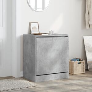 Botník betonově šedý 60 x 42 x 69 cm kompozitní dřevo