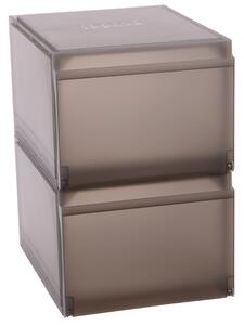 Joseph Joseph Set dvou šedých plastových úložných boxů na boty Shoecase
