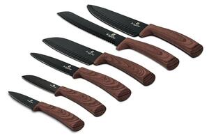 BERLINGERHAUS Sada nožů s nepřilnavým povrchem Forest Line Ebony Rosewood 6 ks BH-2284