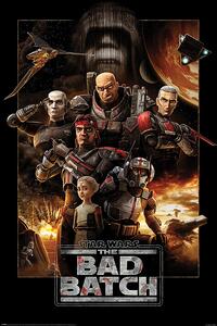 Plakát, Obraz - Star Wars: The Bad Batch - Montage, (61 x 91.5 cm)