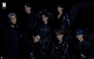 Plakát, Obraz - BTS - Black Wings, (91.5 x 61 cm)
