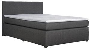 Blanář Boxspring Carlo 140x200cm šedý (bez úložného prostoru)