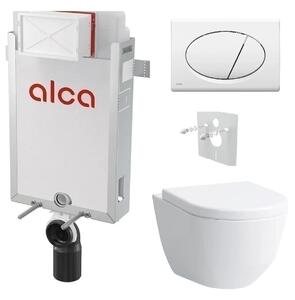 Alcadrain Set modul k zazdění, WC Laufen Pro, sedátko s tlačítkem bílá M70 KAE059 1 set