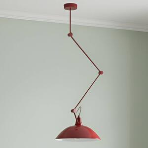 ALDEX Závěsné světlo Melos, červené, Ø 36 cm, kov, stmívatelný, Červená, Obývací pokoj / jídelna, kov, Skandinávský