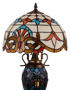 Brilagi - Tiffany vitrážová stolní lampa MIRABELLA 1xE27/60W/230V + 1xE14/40W