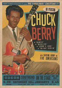 Plakát, Obraz - Chuck Berry at the Odeon - Southend, (59.4 x 84.1 cm)