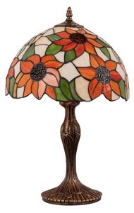 Brilagi - Tiffany vitrážová stolní lampa SUNFLOWER 1xE27/60W/230V