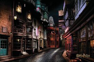 Umělecký tisk Harry Potter - Příčná ulice, (40 x 26.7 cm)