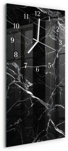 Skleněné hodiny vertikální Grafit zsppb-30x60-00057464