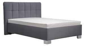 Blanář postel Kelly 140×200 šedá (úložný prostor od nohou)