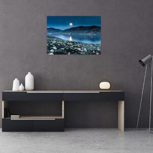 Obraz noční krajiny, Island (70x50 cm)
