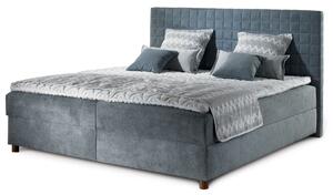 New Design boxspring Belo 180x200, šedá látka (úložný prostor z boku)