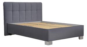 Blanář postel Kelly 140×200 šedá (úložný prostor od nohou)